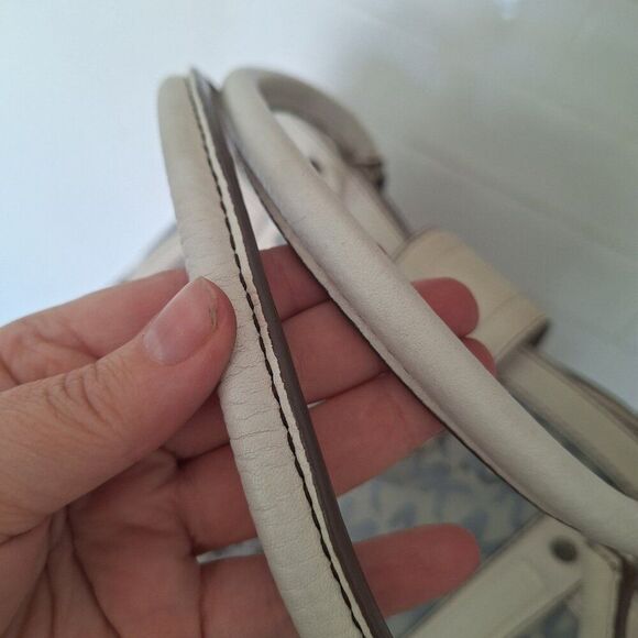 Michael Kors monogram‎ canvas leather large tote bag - Picture 7 of 16